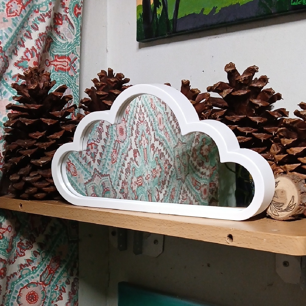 Decorative White Cloud Mirror